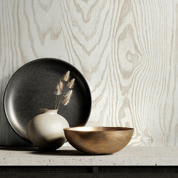 Seabrook Designs Kyoto Faux Woodgrain Scandi Wood Wallpaper image 2 of 2