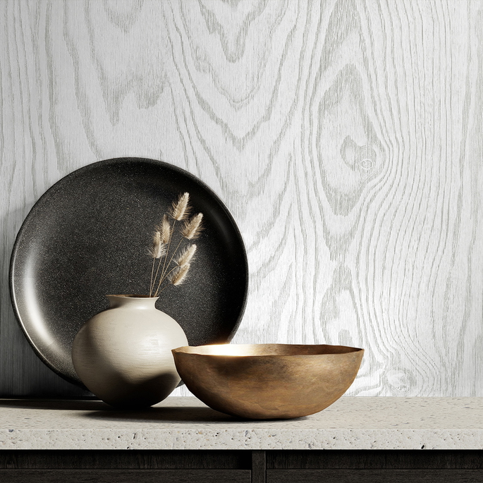 Seabrook Designs Kyoto Faux Woodgrain Modern Wash Wallpaper image 2 of 2
