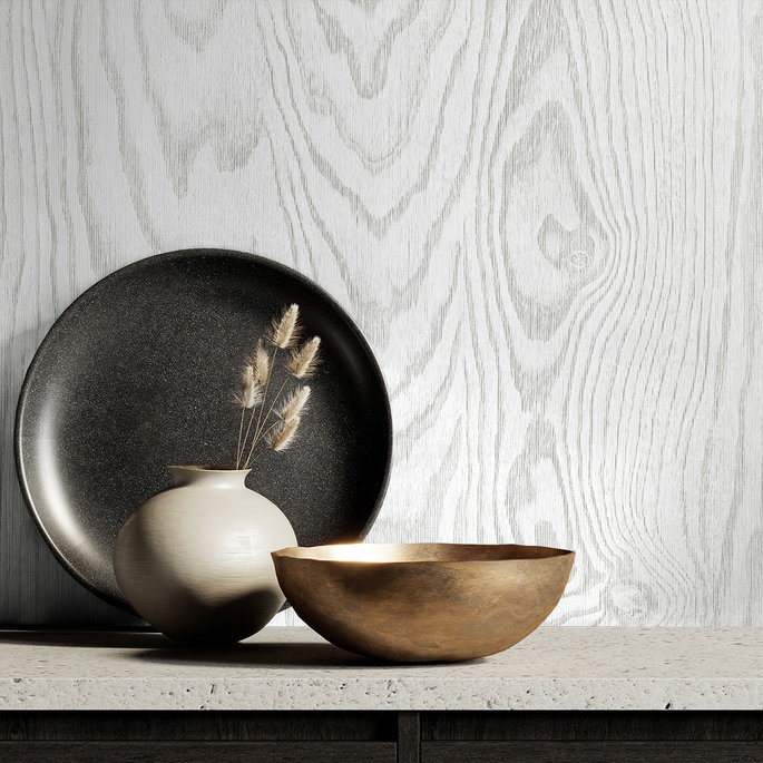 Seabrook Designs Kyoto Faux Woodgrain Modern Wash Wallpaper image 2 of 2