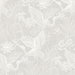 Seabrook Designs White Heron Floral Heron Neutral Wallpaper