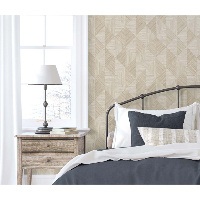 Seabrook Designs Diamond Inlay Sandy Wallpaper image 2 of 3