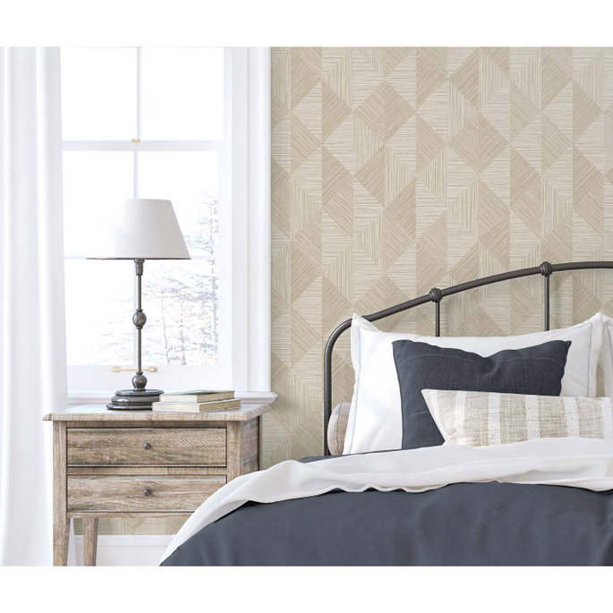 Seabrook Designs Diamond Inlay Sandy Wallpaper image 2 of 3