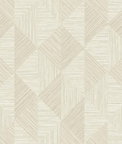 Seabrook Designs Diamond Inlay Beige Wallpaper