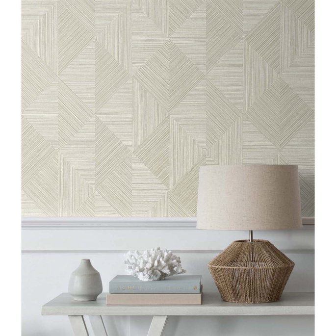Seabrook Designs Diamond Inlay Beige Wallpaper image 3 of 3