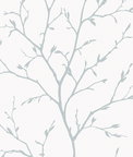 Seabrook Designs Branching Out Slate Blue Wallpaper