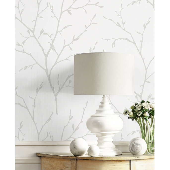 Seabrook Designs Branching Out Winter Grey Wallpaper image 2 of 2