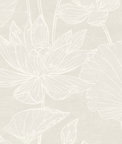 Seabrook Designs Water Lilies Pearlescent Wallpaper