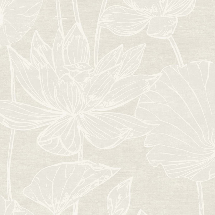 Seabrook Designs Water Lilies Pearlescent Wallpaper image 1 of 3