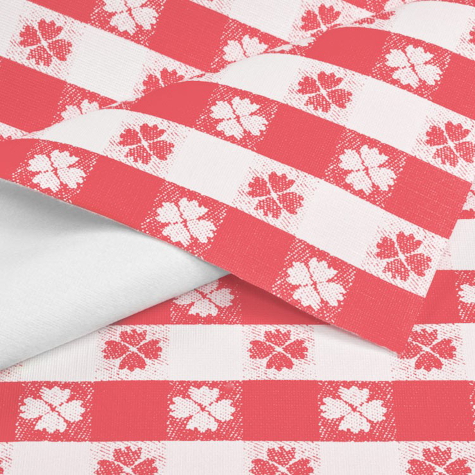 Red Tavern Check Flannel Backed Vinyl image 1 of 2