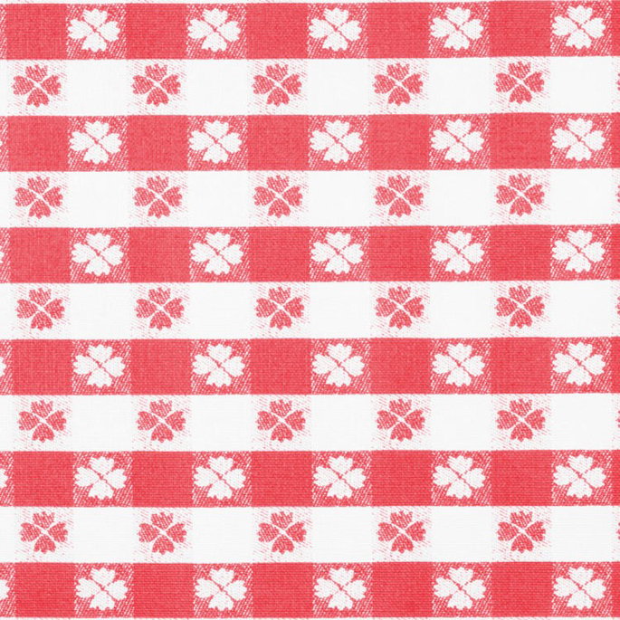 Red Tavern Check Flannel Backed Vinyl image 2 of 2
