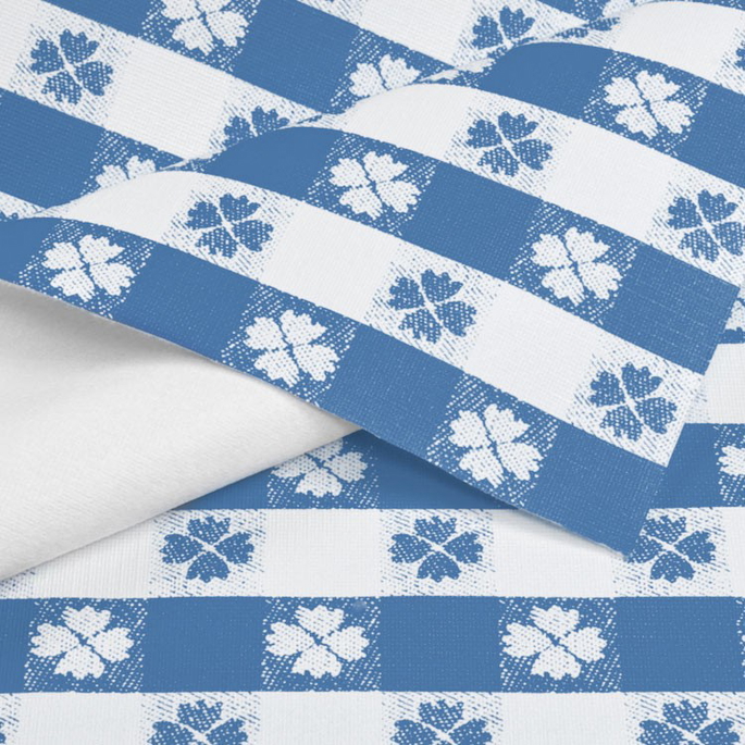 Blue Tavern Check Flannel Backed Vinyl image 1 of 2