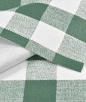 Green Chess Check Flannel Backed Vinyl