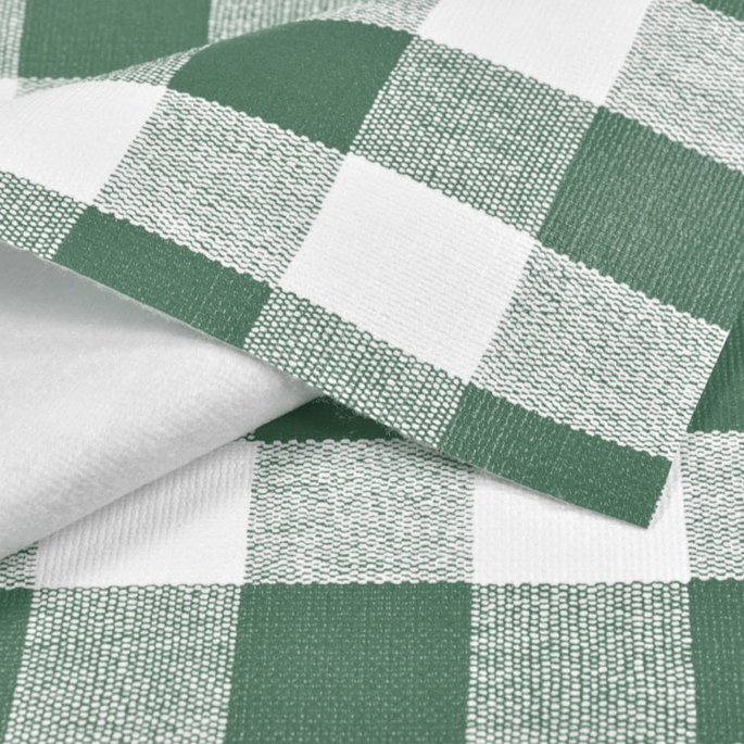Green Chess Check Flannel Backed Vinyl image 1 of 2
