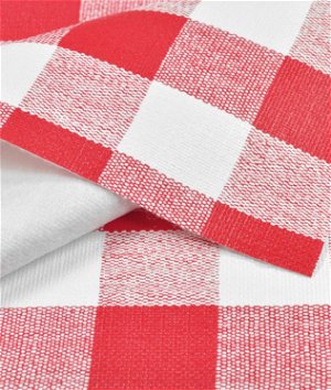 Faux leather fabric by the metre, backed, red - 01268/015 Red 