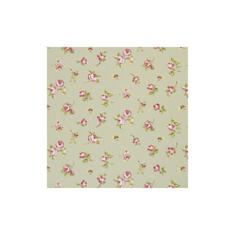 Clarke &amp; Clarke Rosebud Sage Fabric