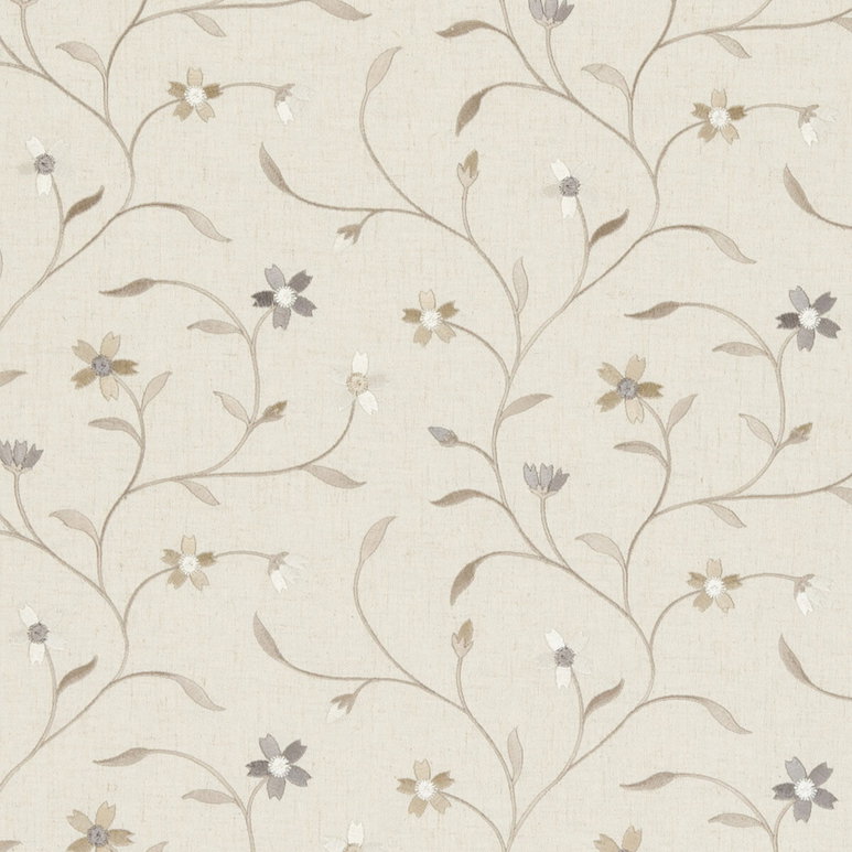 Clarke &amp; Clarke Mellor Natural Fabric
