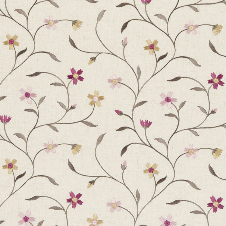 Clarke & Clarke Mellor Raspberry Fabric