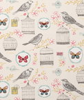 Clarke & Clarke Melodie Natural Fabric