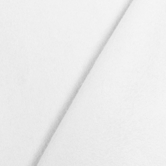 White Wool Felt Fabric image 2 of 2