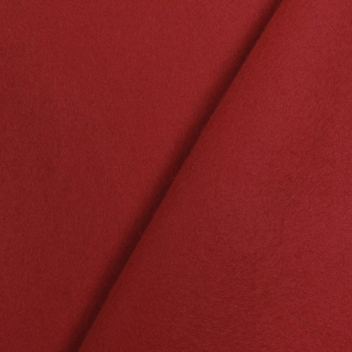 Rustic Crimson Wool Felt Fabric image 2 of 2