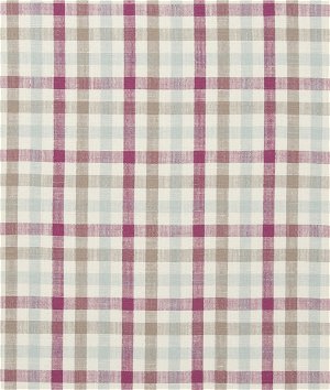 Clarke & Clarke Hatfield Raspberry Fabric