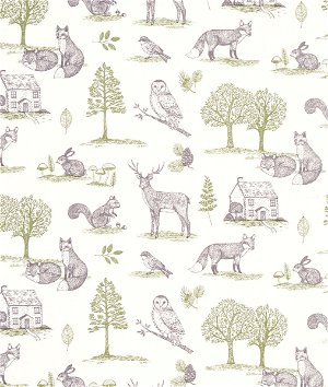 Clarke & Clarke New Forest Forest Natural Fabric