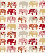 Clarke & Clarke Elephants Spice