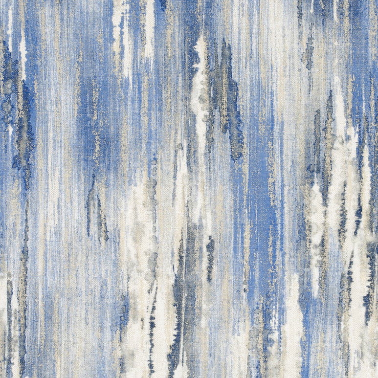 Clarke &amp; Clarke Latour Indigo Fabric
