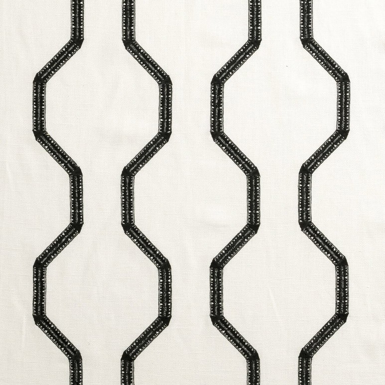 Clarke &amp; Clarke BW1012 Black/White Fabric