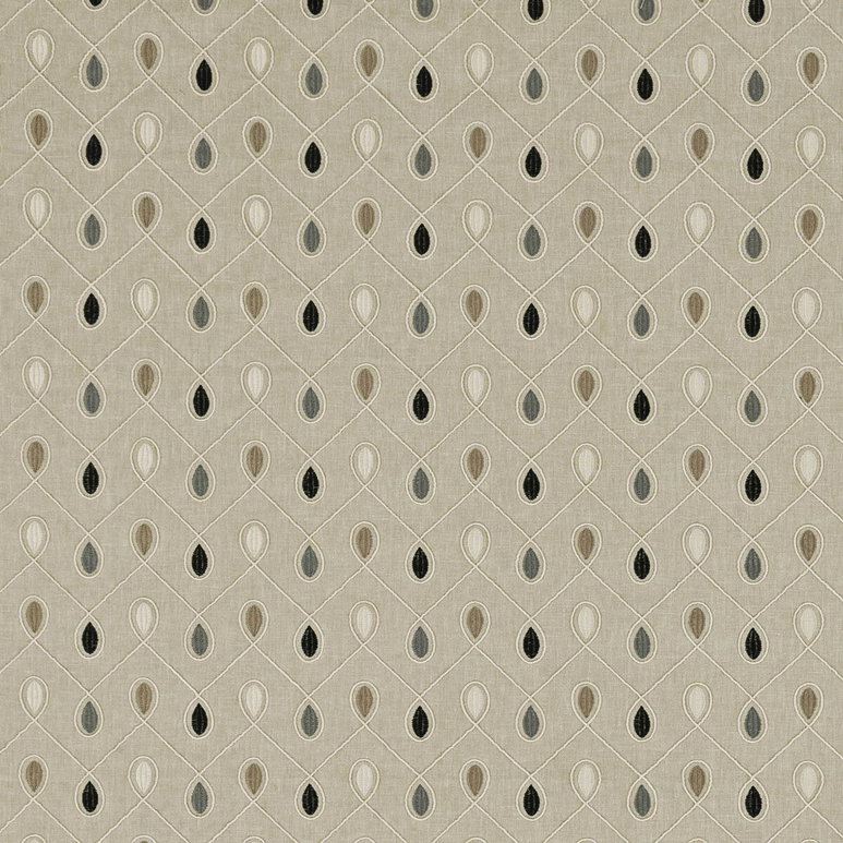 Clarke &amp; Clarke Healey Charcoal Fabric