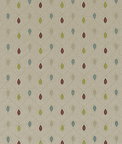 Clarke & Clarke Healey Raspberry/Duckegg Fabric