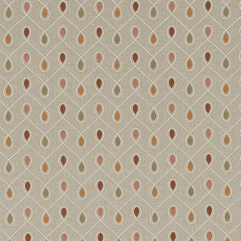 Clarke &amp; Clarke Healey Spice Fabric