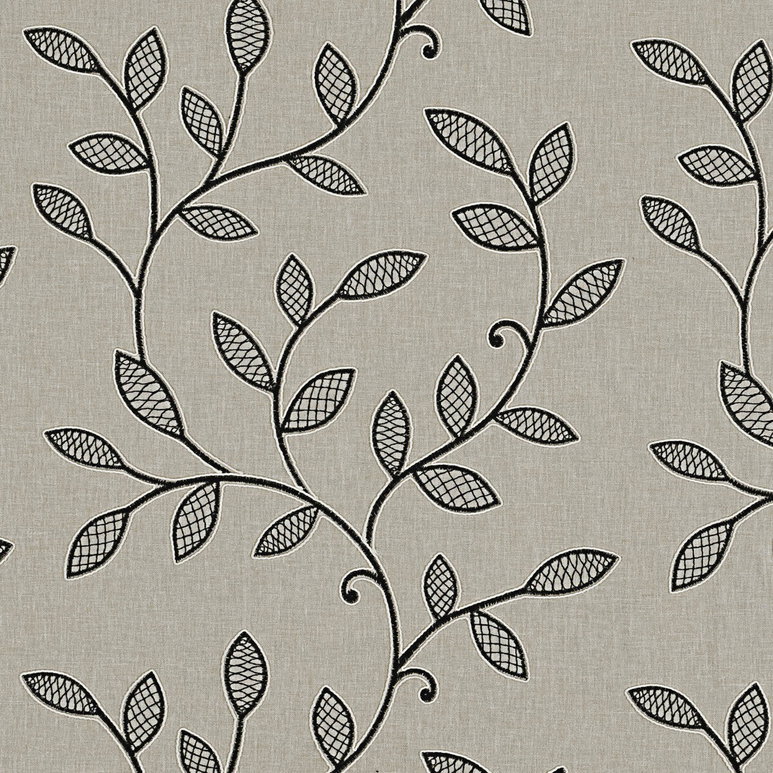 Clarke &amp; Clarke Hetton Charcoal Fabric