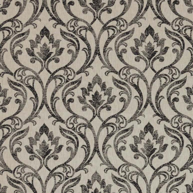 Clarke &amp; Clarke Leyburn Charcoal Fabric