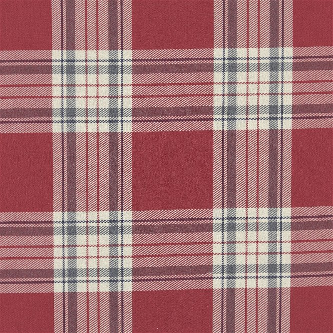 Clarke &amp; Clarke Glenmore Red Fabric