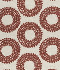 Clarke & Clarke Dashiki Cinnabar Fabric