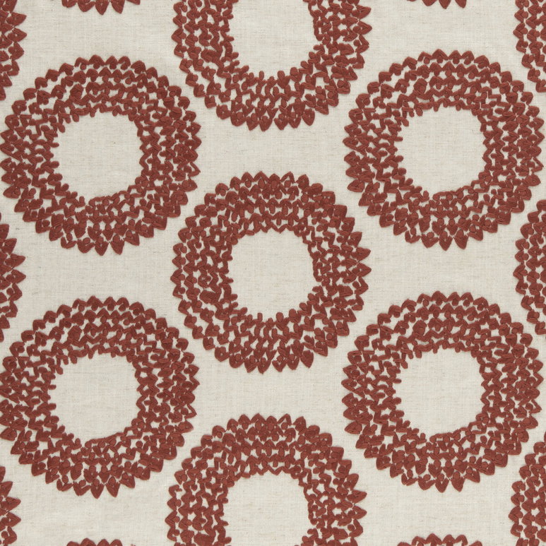 Clarke &amp; Clarke Dashiki Cinnabar Fabric