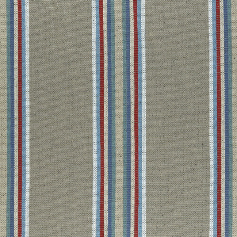 Clarke &amp; Clarke Imani Indigo/Red Fabric