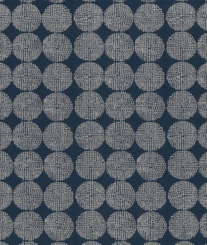 Clarke & Clarke Kiko Indigo Fabric