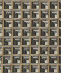 Clarke & Clarke Oni Charcoal/Cinnamon Fabric