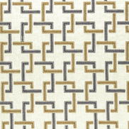 Clarke & Clarke Sekai Charcoal/Cinnamon Fabric