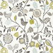 Clarke & Clarke Folki Chartreuse/Charcoal Fabric