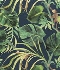 Clarke & Clarke Monkey Business Indigo Fabric