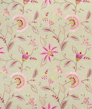 Clarke & Clarke Delamere Raspberry Fabric