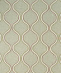 Clarke & Clarke Layton Pink/Apple Fabric