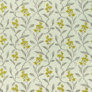 Clarke & Clarke Melrose Chartreuse Fabric