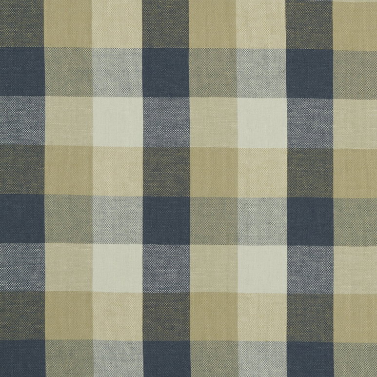 Clarke &amp; Clarke Austin Check Midnight Fabric