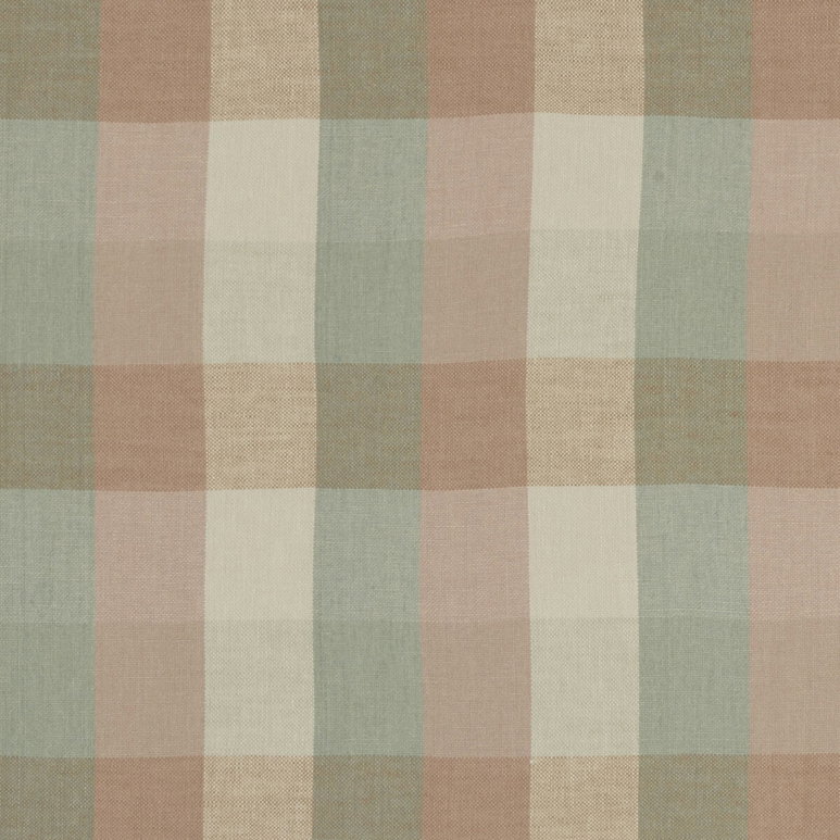 Clarke &amp; Clarke Austin Check Mineral/Blush Fabric