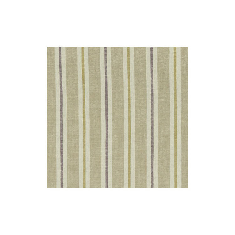 Clarke &amp; Clarke Sackville Stripe Heather/Linen Fabric