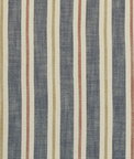 Clarke & Clarke Sackville Stripe Midnight/Spice Fabric